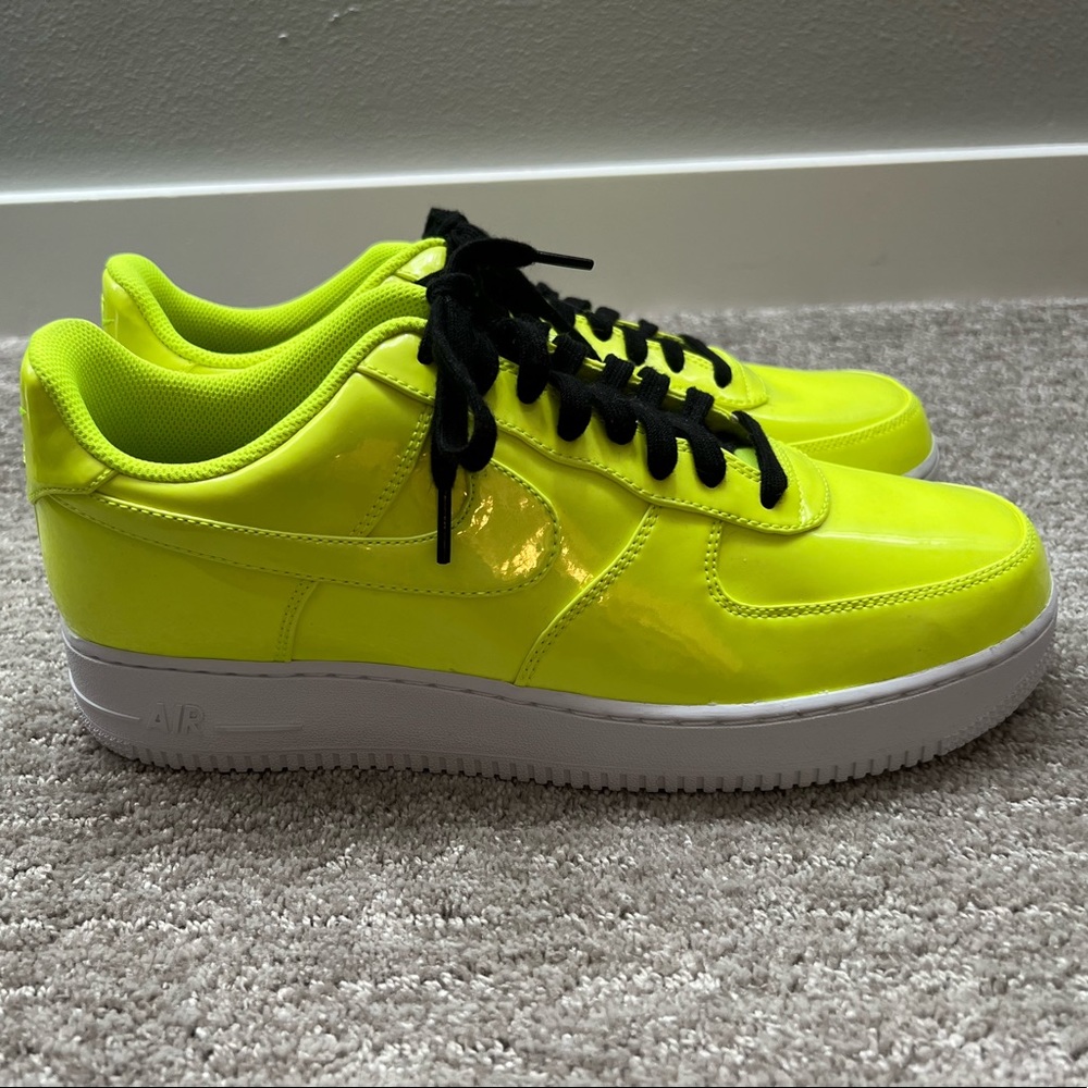 Neon Yellow Nike Air Forces